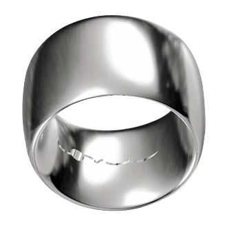 Sweeter Love | Wide Silver Ring - Click Image to Close